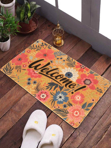FGSS Flower Welcome Doormat pet-friendly and durable for busy households.