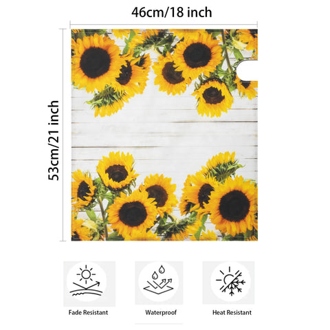 FGSS sunflower mailbox cover pattern shows bright sunflowers for cheerful curbside decor