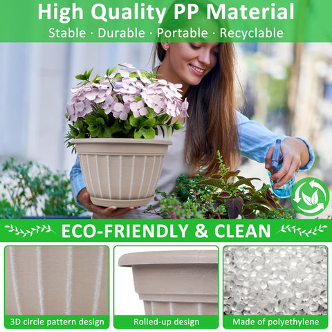 FGstyle 4-pack plant pots ideal for herbs, succulents, and decorative greenery.