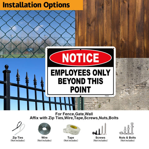 FHEGI laminated aluminum sign offers weather protection and easy graffiti removal.