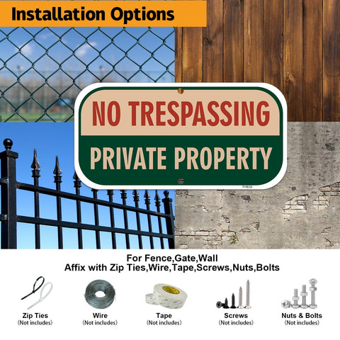 FHEGI yard fence front door sign pack ready for outdoor placement.