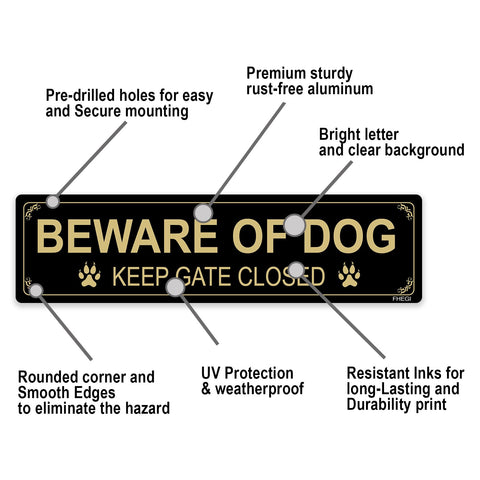 FHEGI weatherproof aluminum sign withstands rain and sun for lasting use.