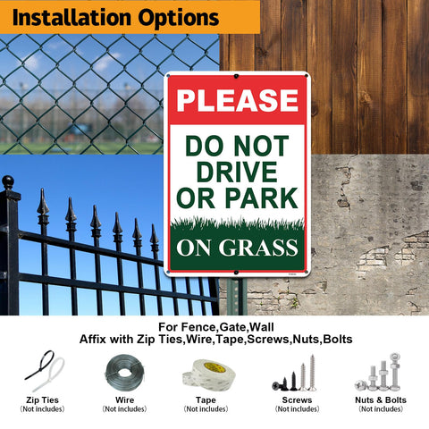 FHEGI Yard sign aluminum 14x10 red designed for durable outdoor display
