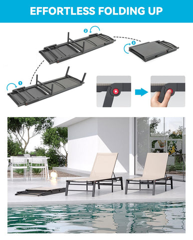 FHVIT Textilene fabric dries quickly and stays cool outdoors