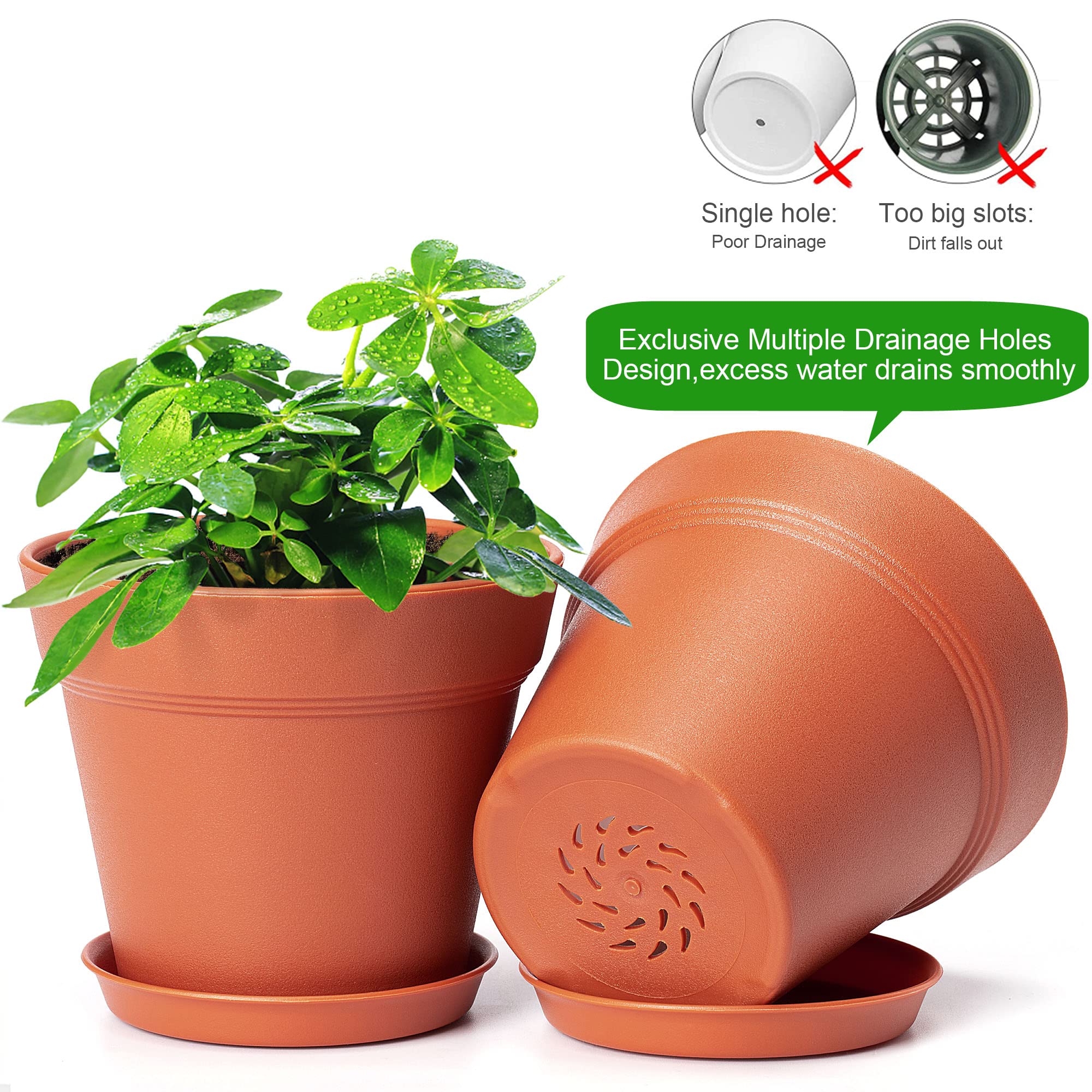 FHWTY matte exterior pot blends with home decor.