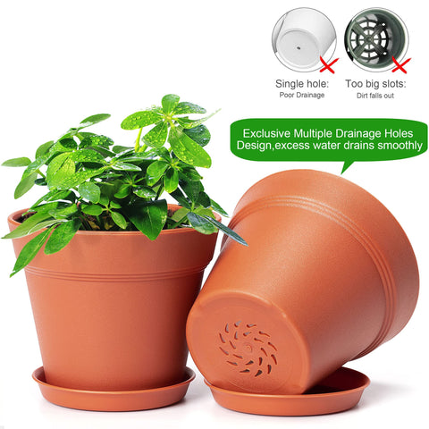 FHWTY matte exterior pot blends with home decor.