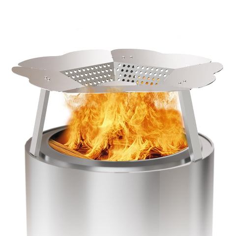 Fiaygro heat deflector fits Solo Stove Bonfire 19.5 inches for smokeless warmth.