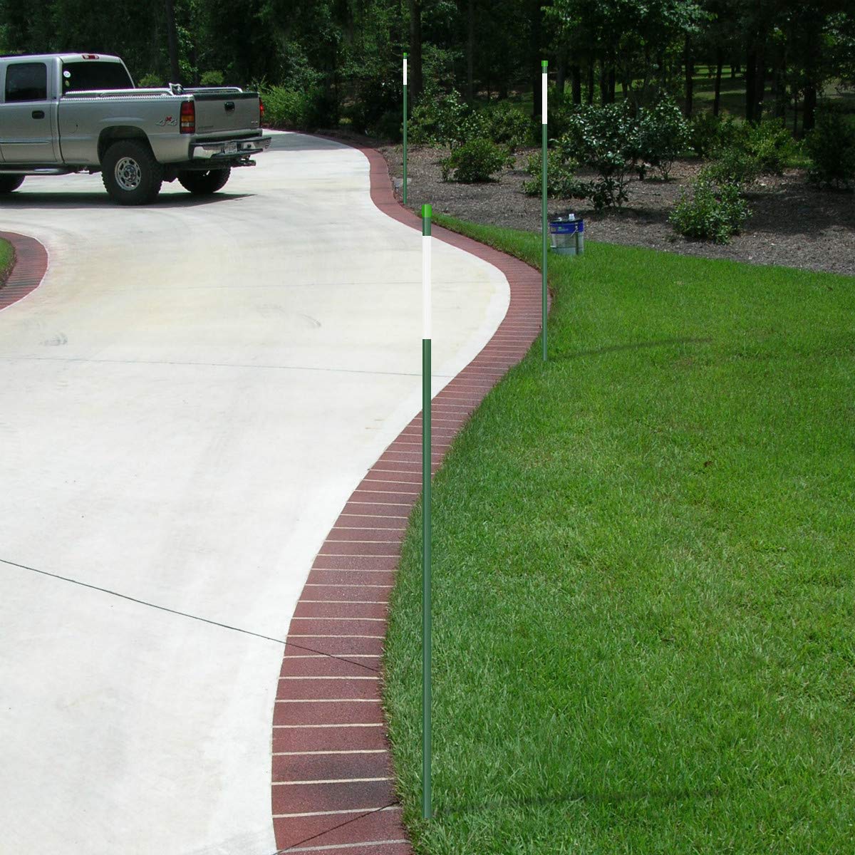 FiberMarker night-edge markers boost visibility for driveways.