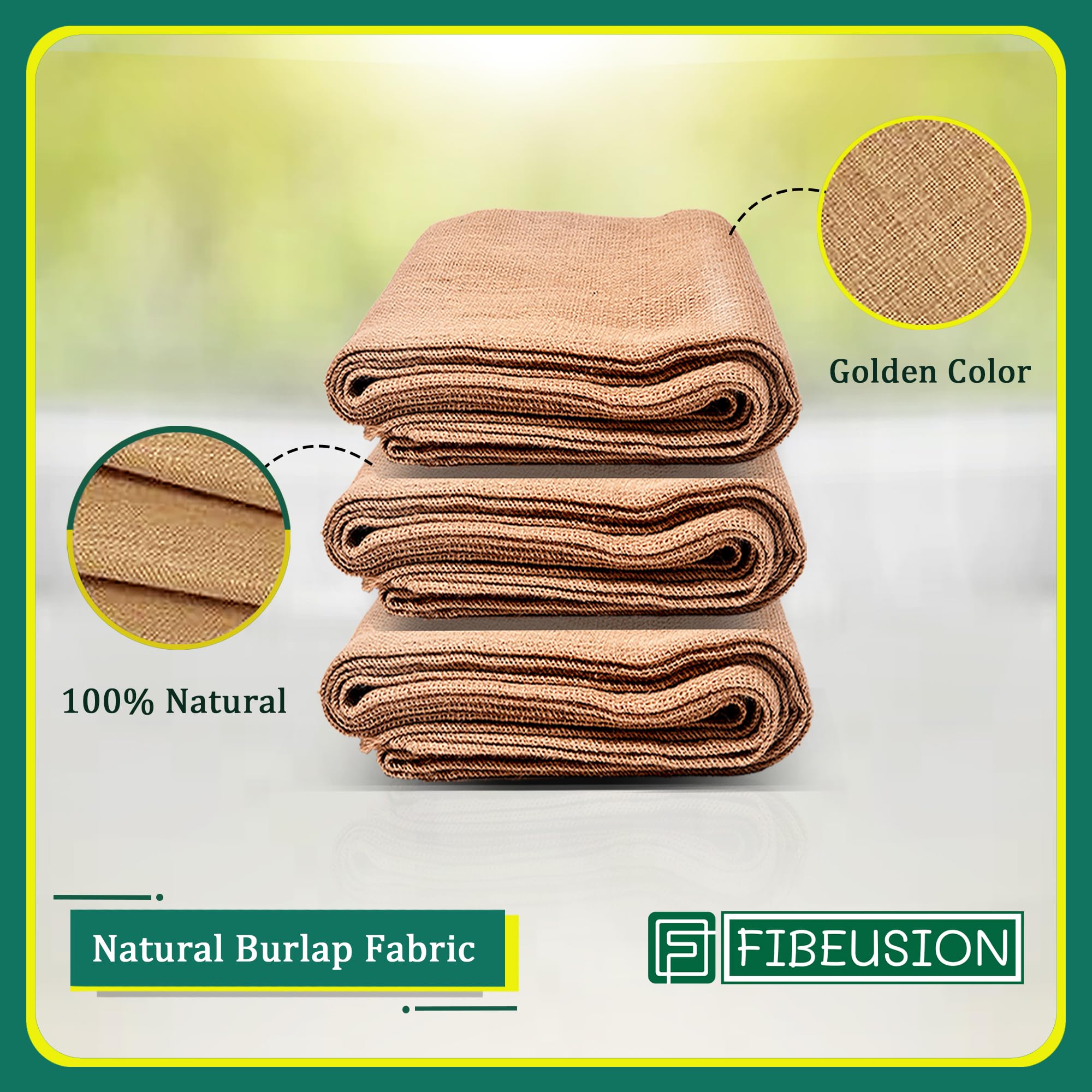 FIBEUSION burlap for decor, crafts, weddings and festive projects