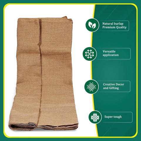 FIBEUSION natural burlap with frost protection for winter garden plants
