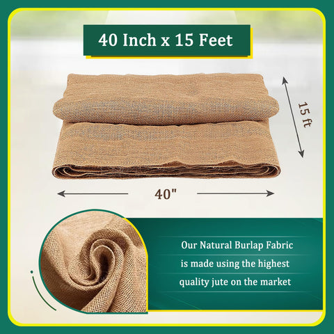 FIBEUSION burlap weed barrier provides soil protection and easy ground cover