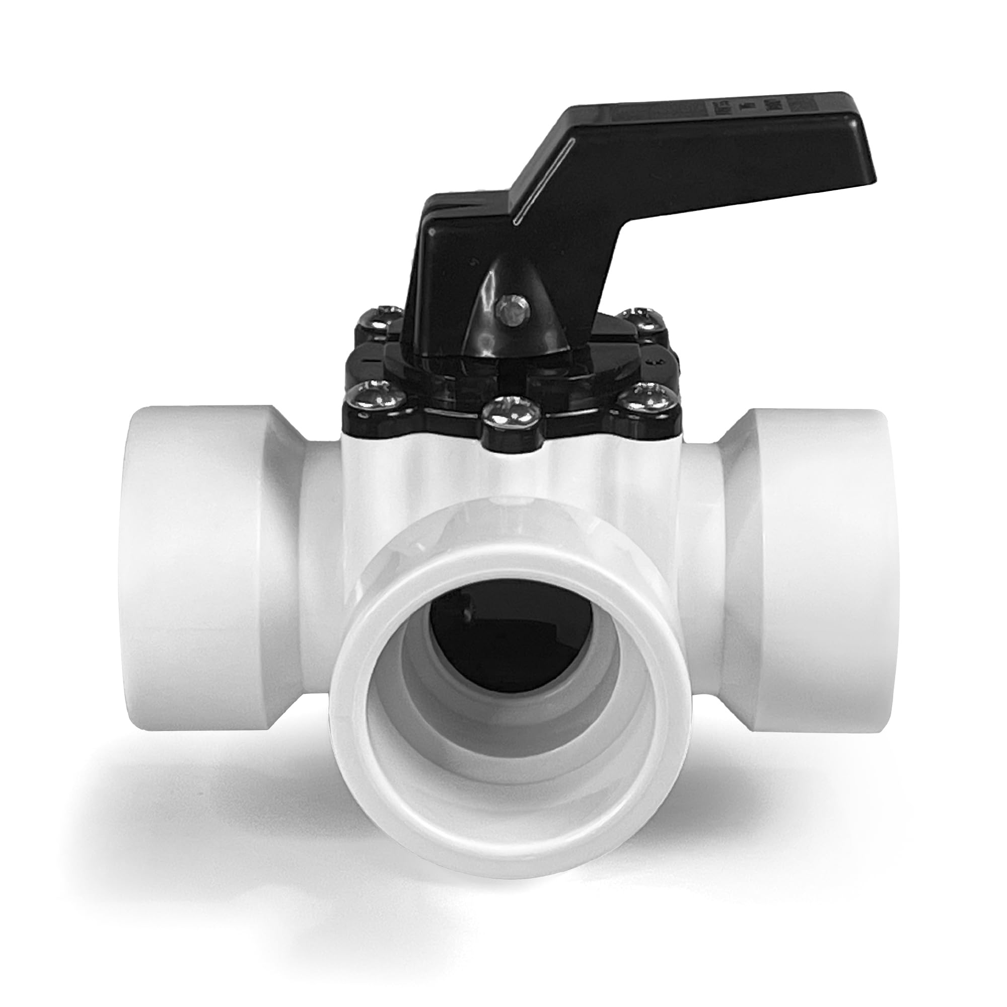 FibroPool slip-fit valve top view showing gasket access for maintenance