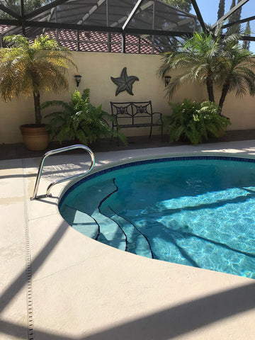FibroPool handrail withstands outdoor weather for long term use