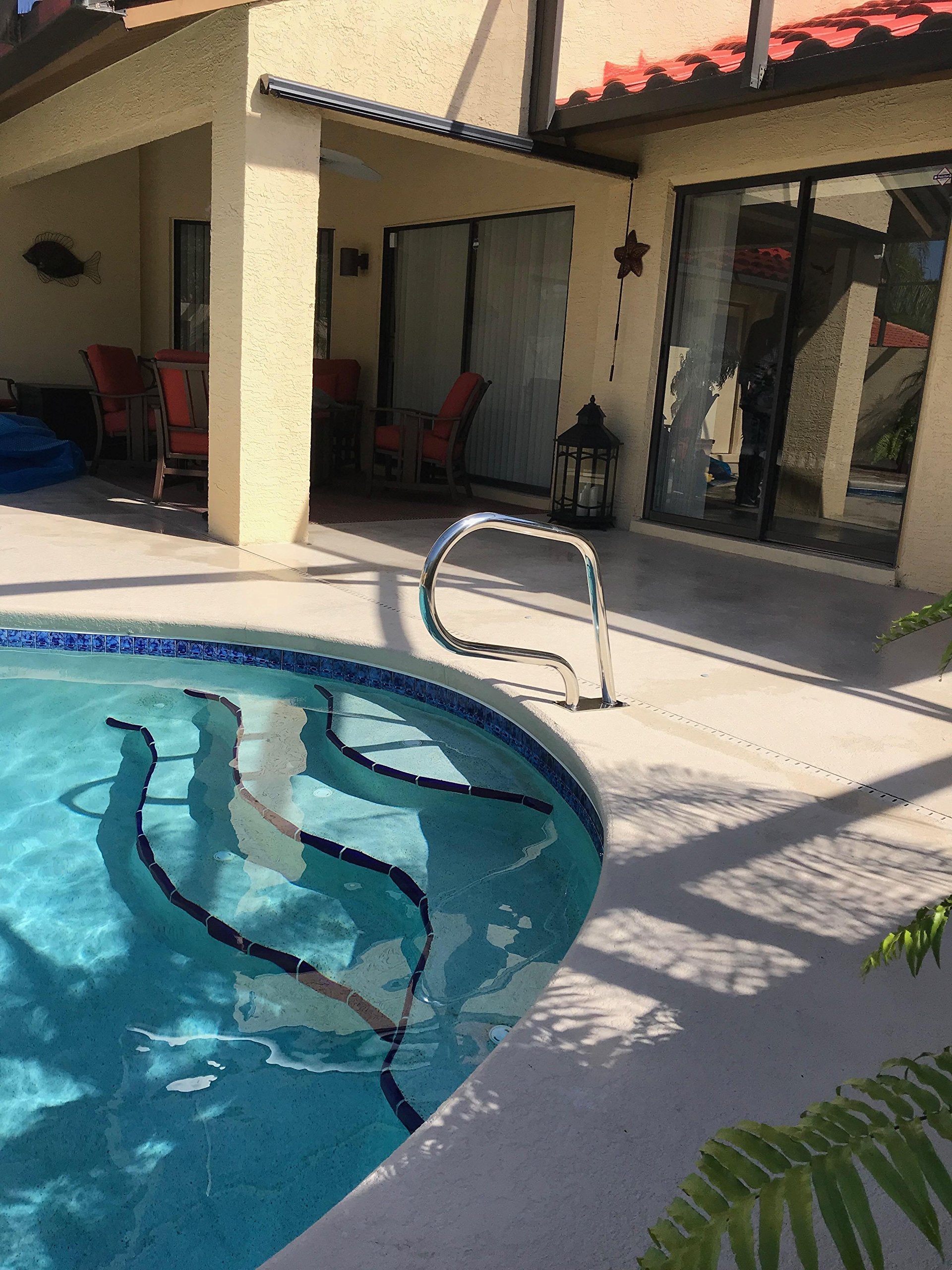 FibroPool handrail supports easy access to pools and spas