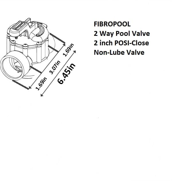FibroPool salt water pool friendly valve resists corrosion in salty environments.