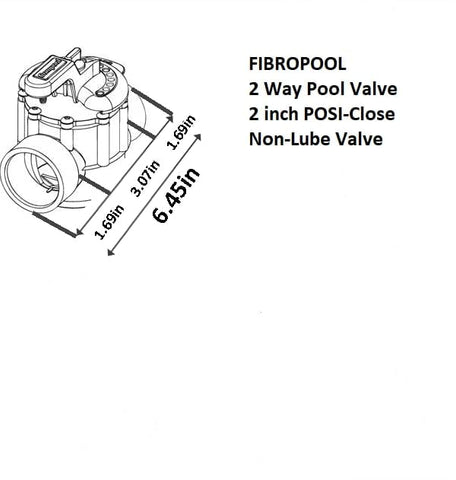 FibroPool salt water pool friendly valve resists corrosion in salty environments.