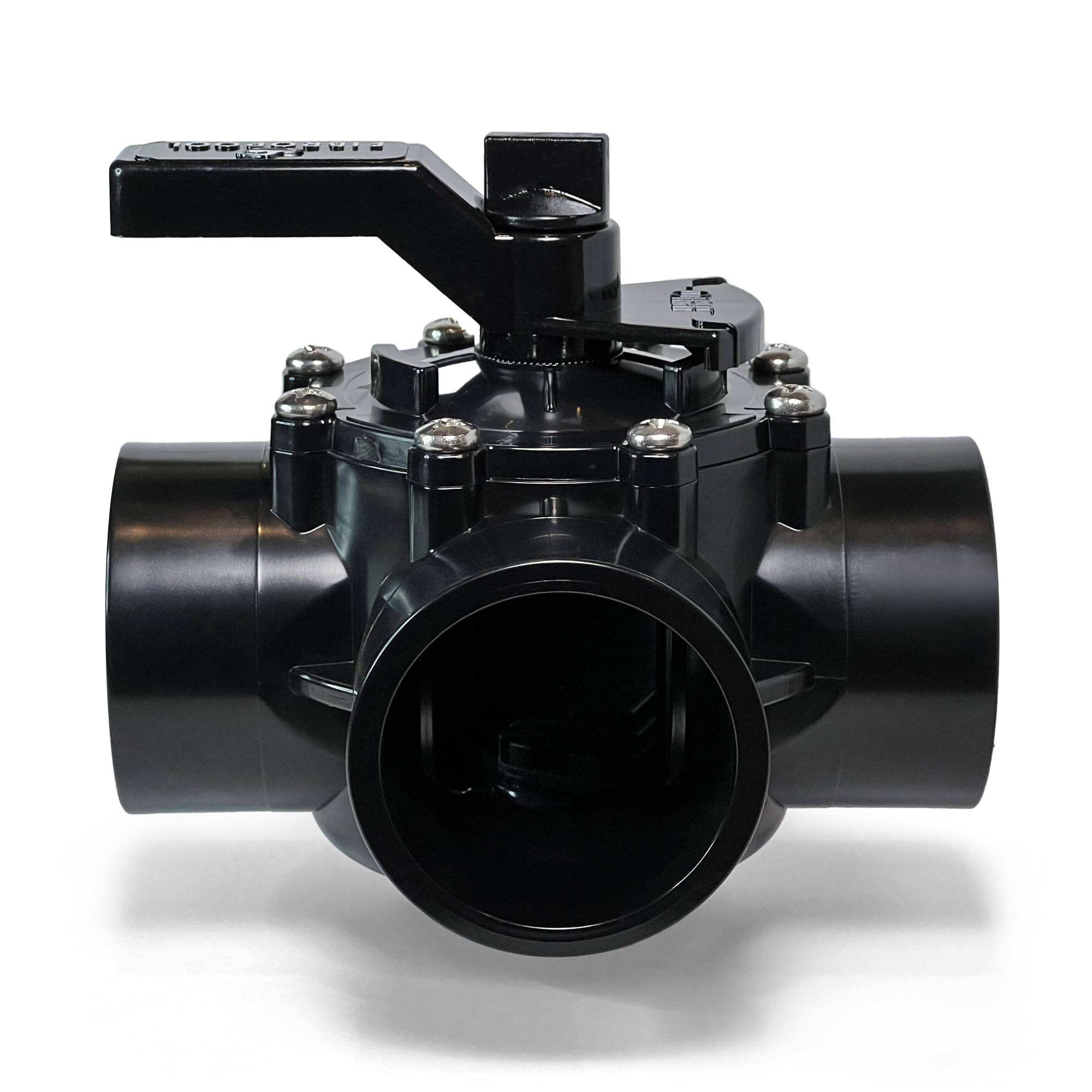 FibroPool slip-port connection enables glue-in installation for aboveground and inground pools.
