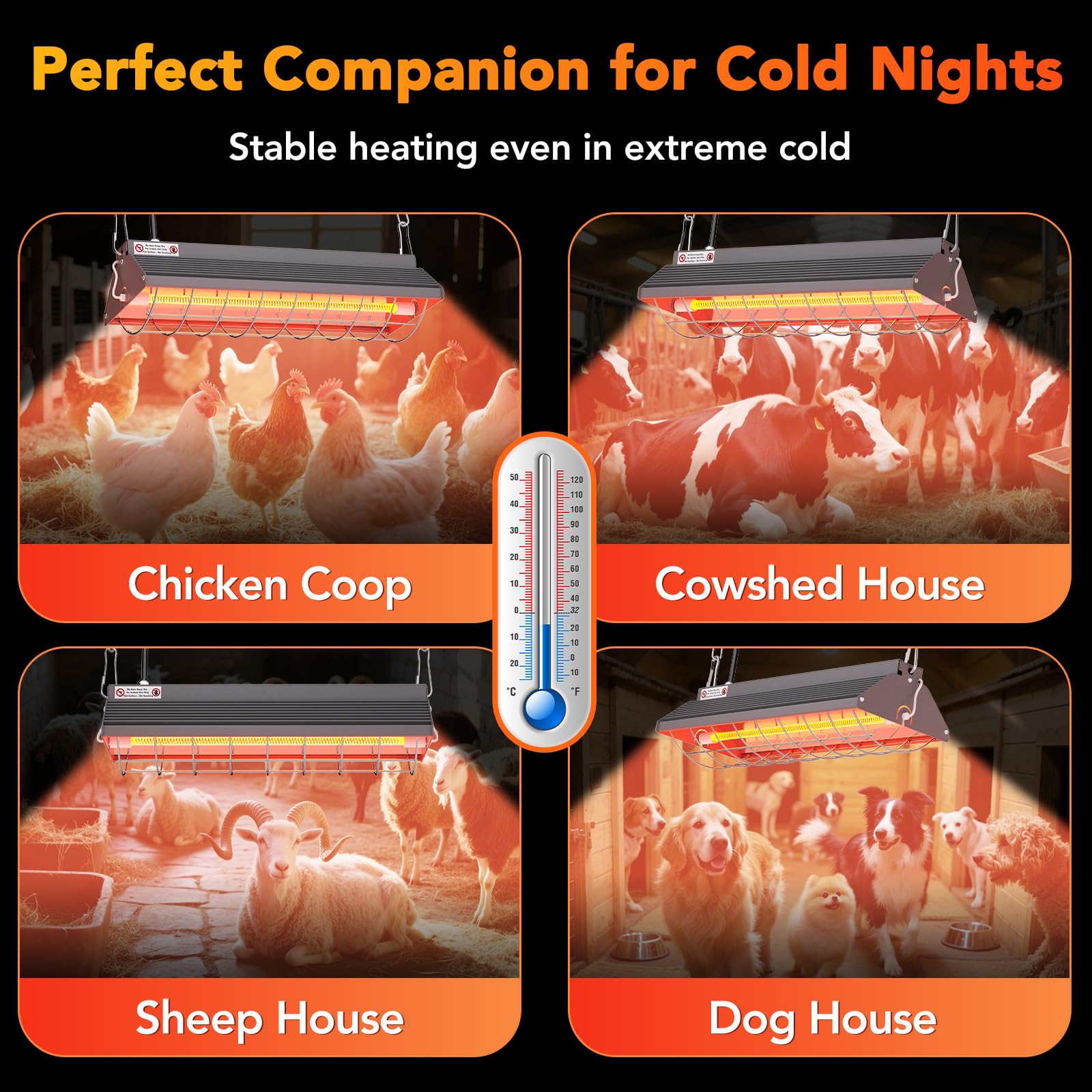 Ficuswin two-temperature modes offering flexible warmth for chicks