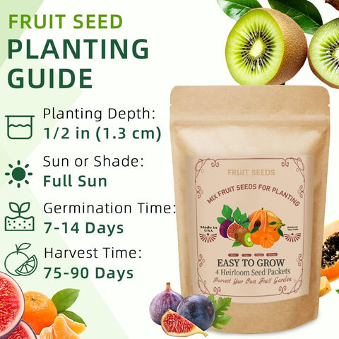 Ficoszo papaya seeds packaging labeled for straightforward at-home planting.