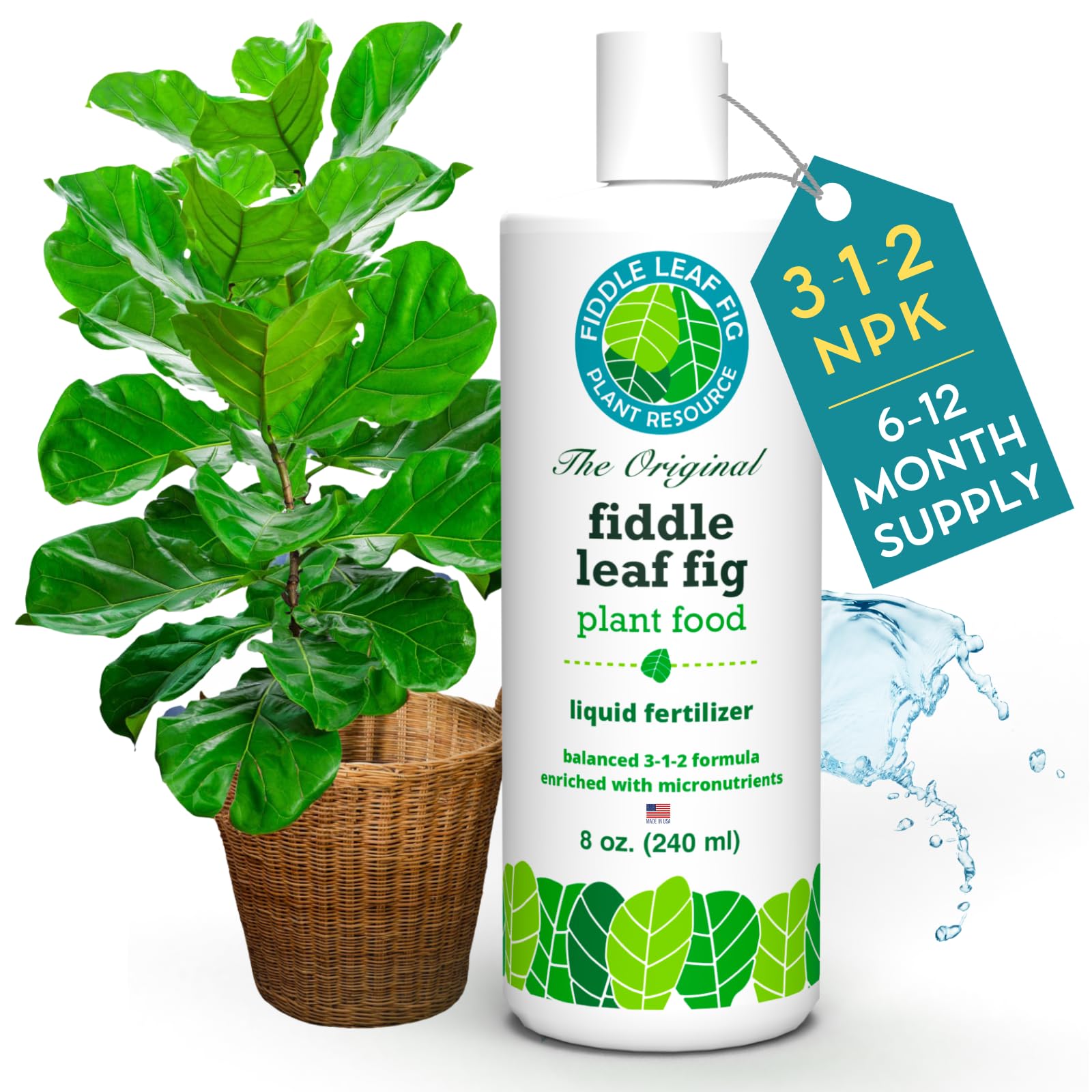 Certified safe plant food, USA-made for ficus safety.