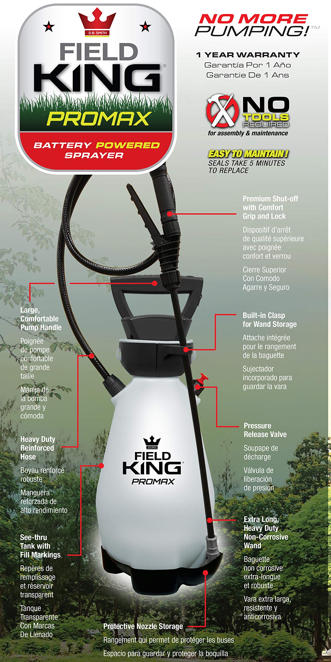 Field King 190571 precision-nozzle-set offers versatile spray options.