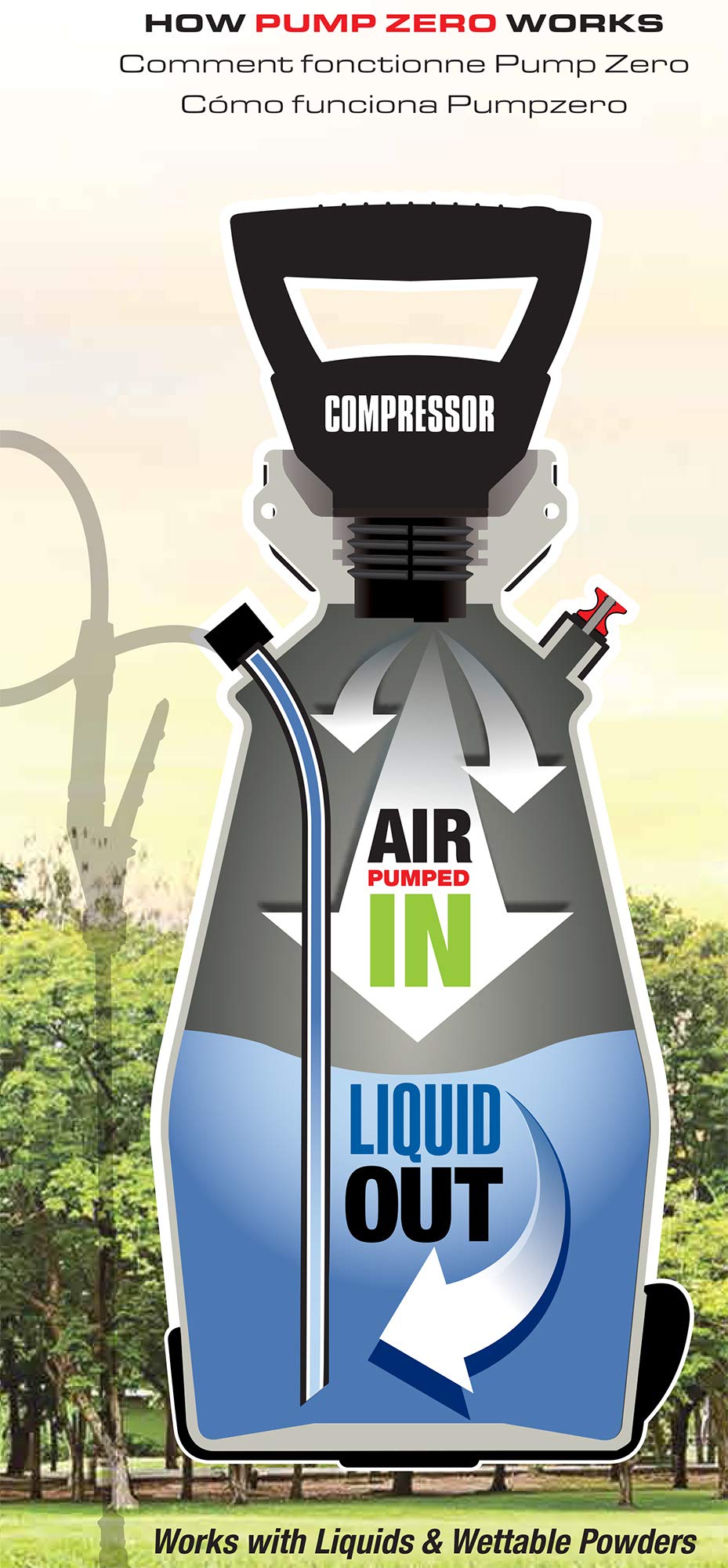 Field King 190571 teardrop-tank-design enhances stability during use.