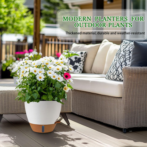 Fielda indoor outdoor use planter for versatile placement