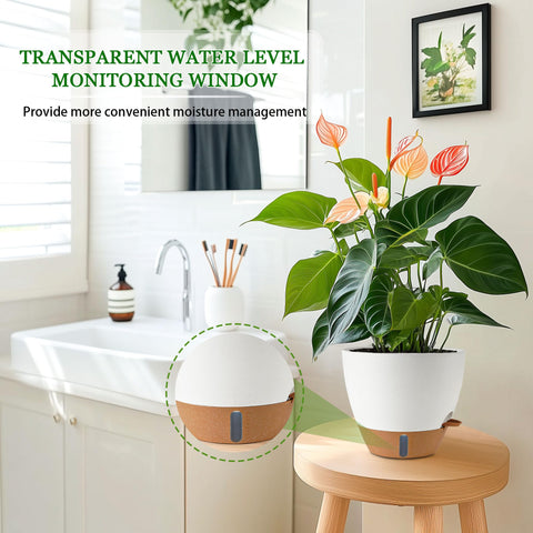 Fielda modern white planter design that complements home and office spaces
