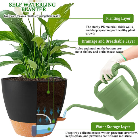 Fielda durable plastic planter, lightweight and sturdy for indoor and outdoor use.