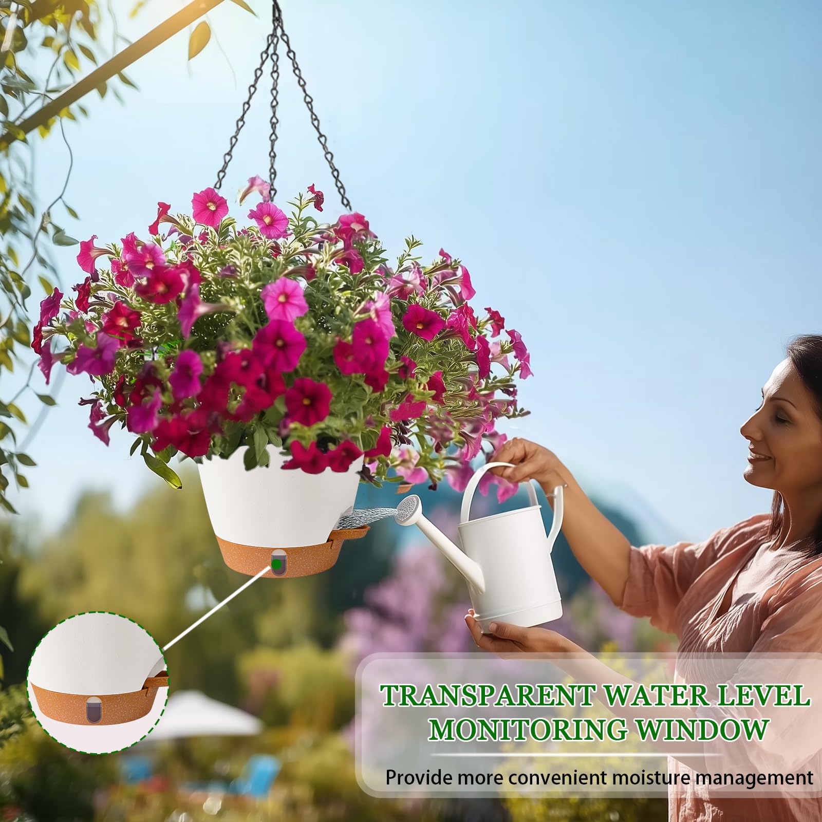 Fielda planter with grid drainage holes prevents waterlogging