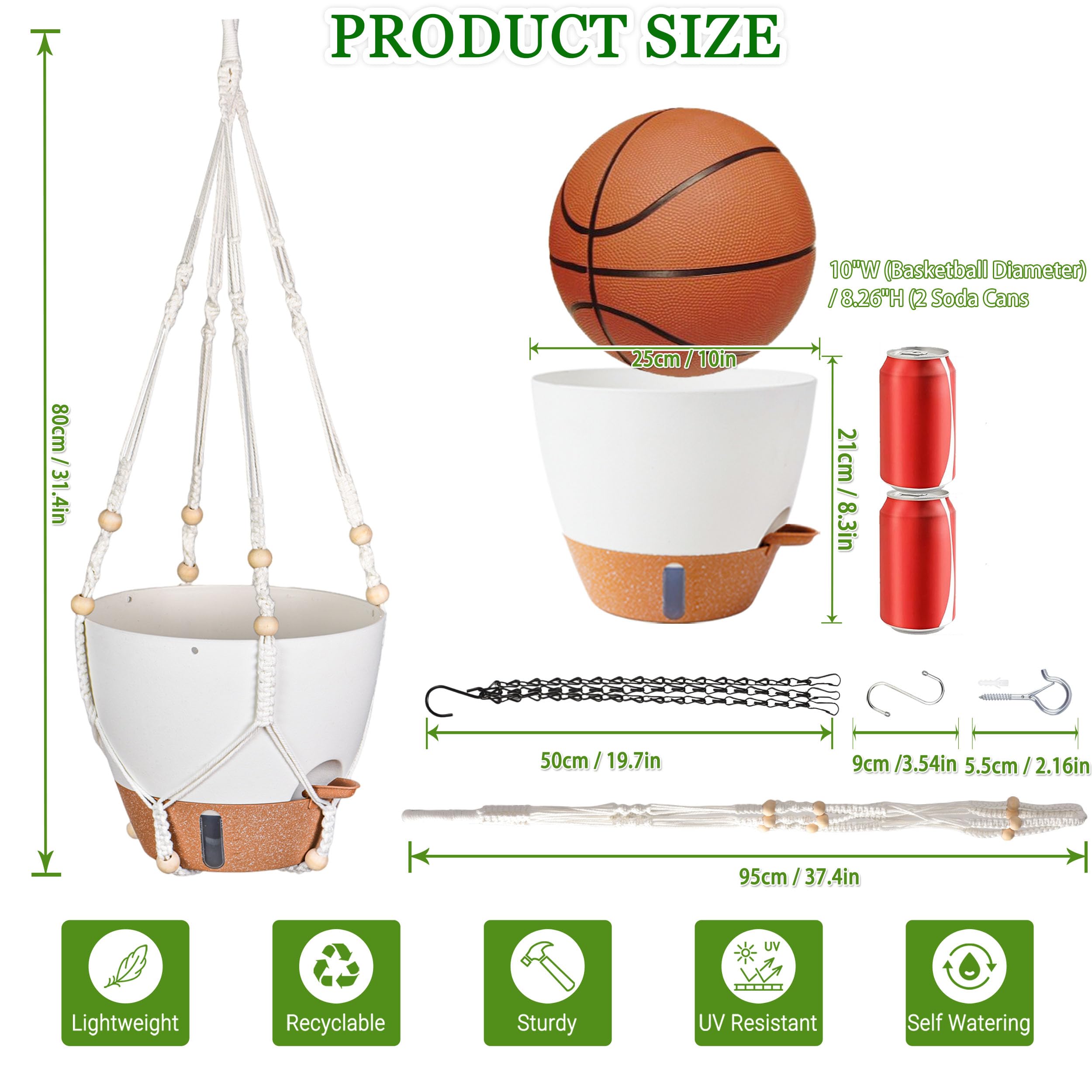 Fielda 2-pack provides versatile indoor and outdoor plant displays.
