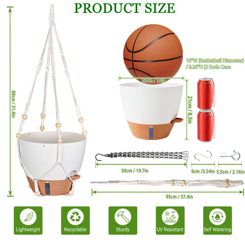 Fielda 2-pack provides versatile indoor and outdoor plant displays.