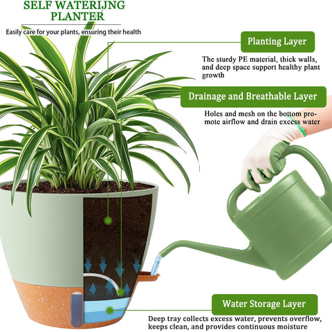Fielda durable plastic planter designed for indoor and outdoor use.