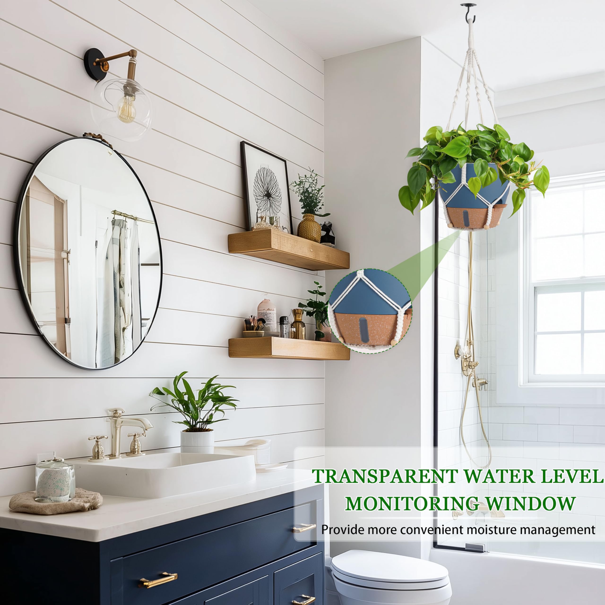Fielda rust-proof metal chains provide durable outdoor hanging support