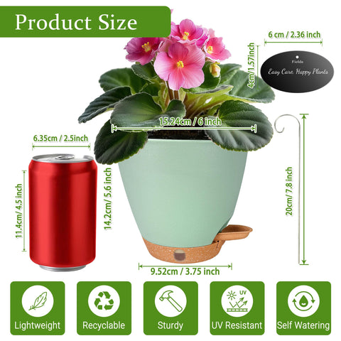 Fielda stainless steel plant labels for herbs and succulents add decorative labeling.