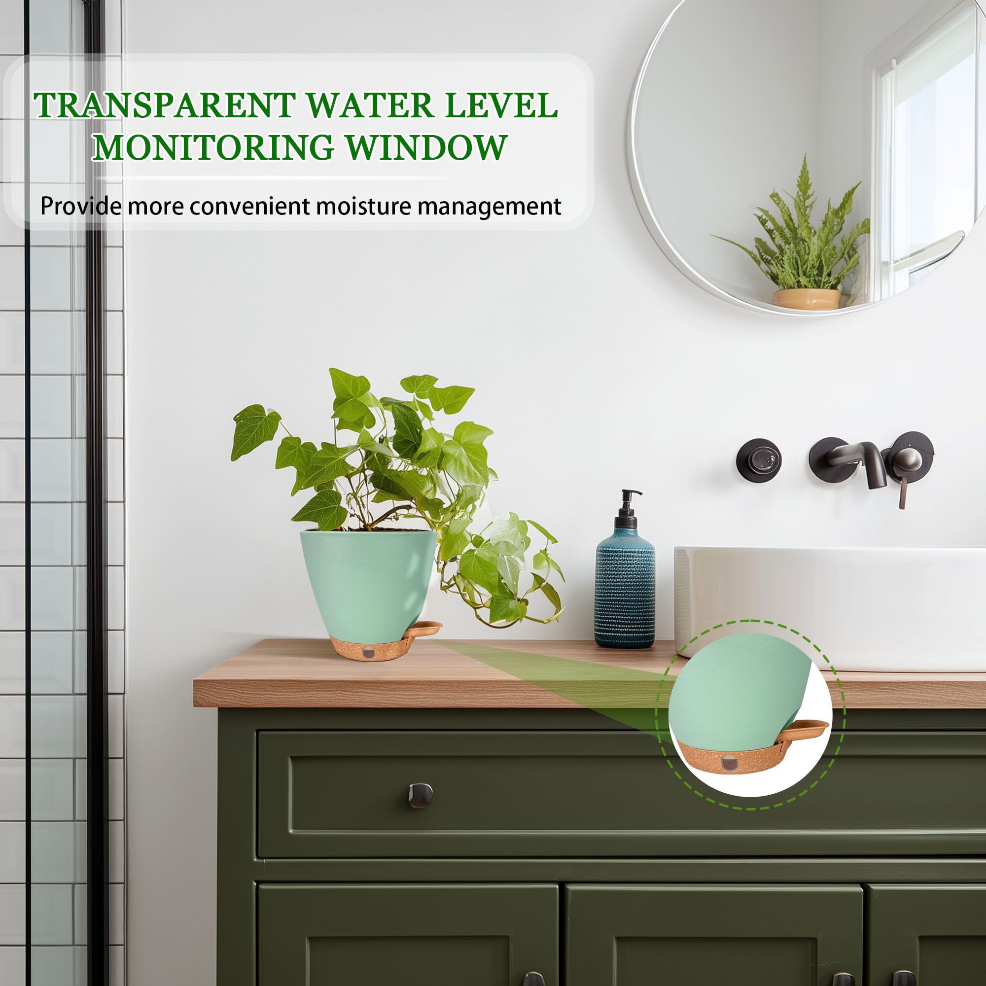 Fielda versatile planters suitable for herbs and succulents on kitchen, balcony, or desk.