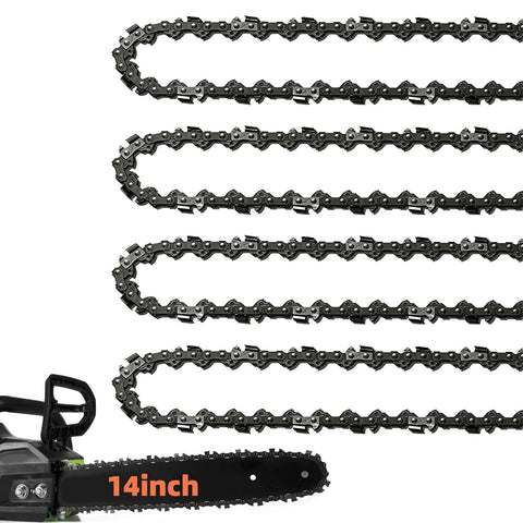 Fifchall 14-inch chain with 52 drive links for versatile compatibility and smooth cuts
