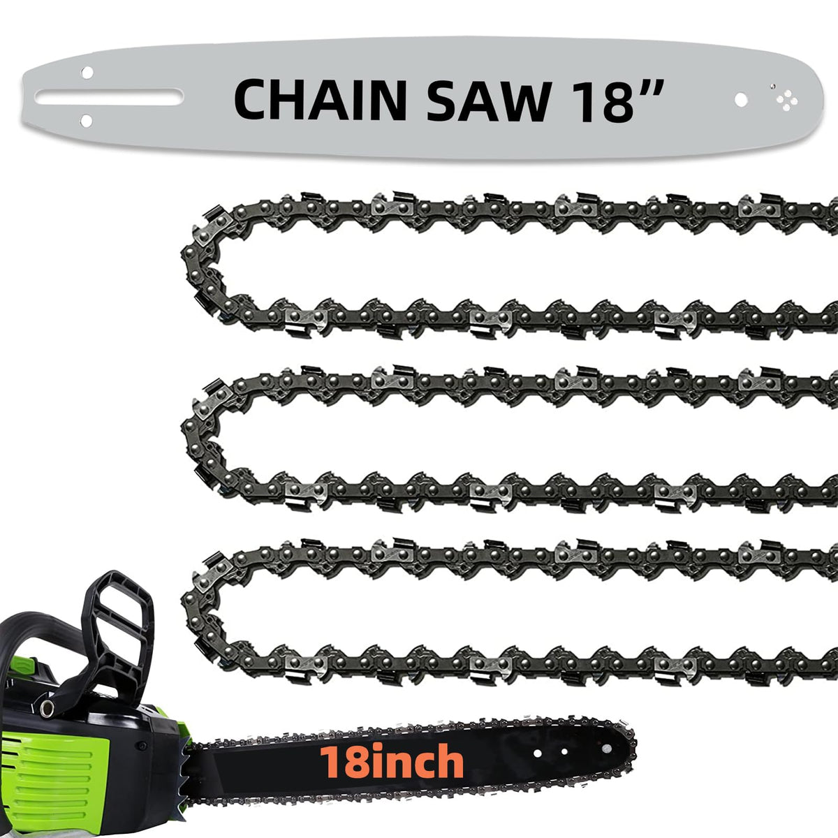 Fifchall 18-inch guide bar for durable cutting performance