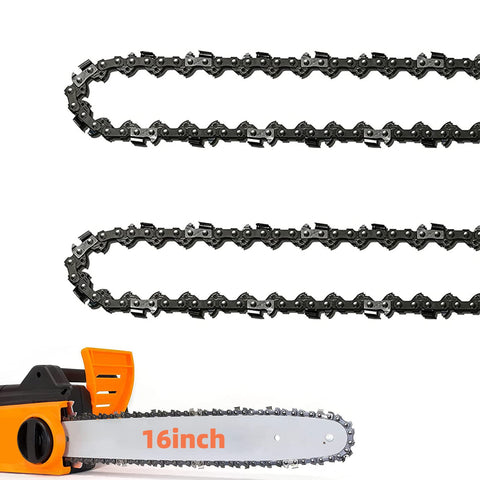 Fifchall 2-pack 16-inch chainsaw chain ready for quick replacement