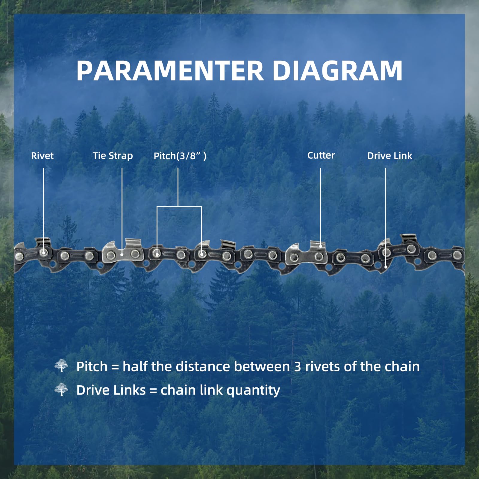 Fifchall 3/8 LP pitch enables reliable engagement and consistent performance