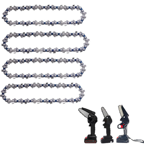 FIFCHALL 4-inch mini chainsaw chain pack for quick replacement.