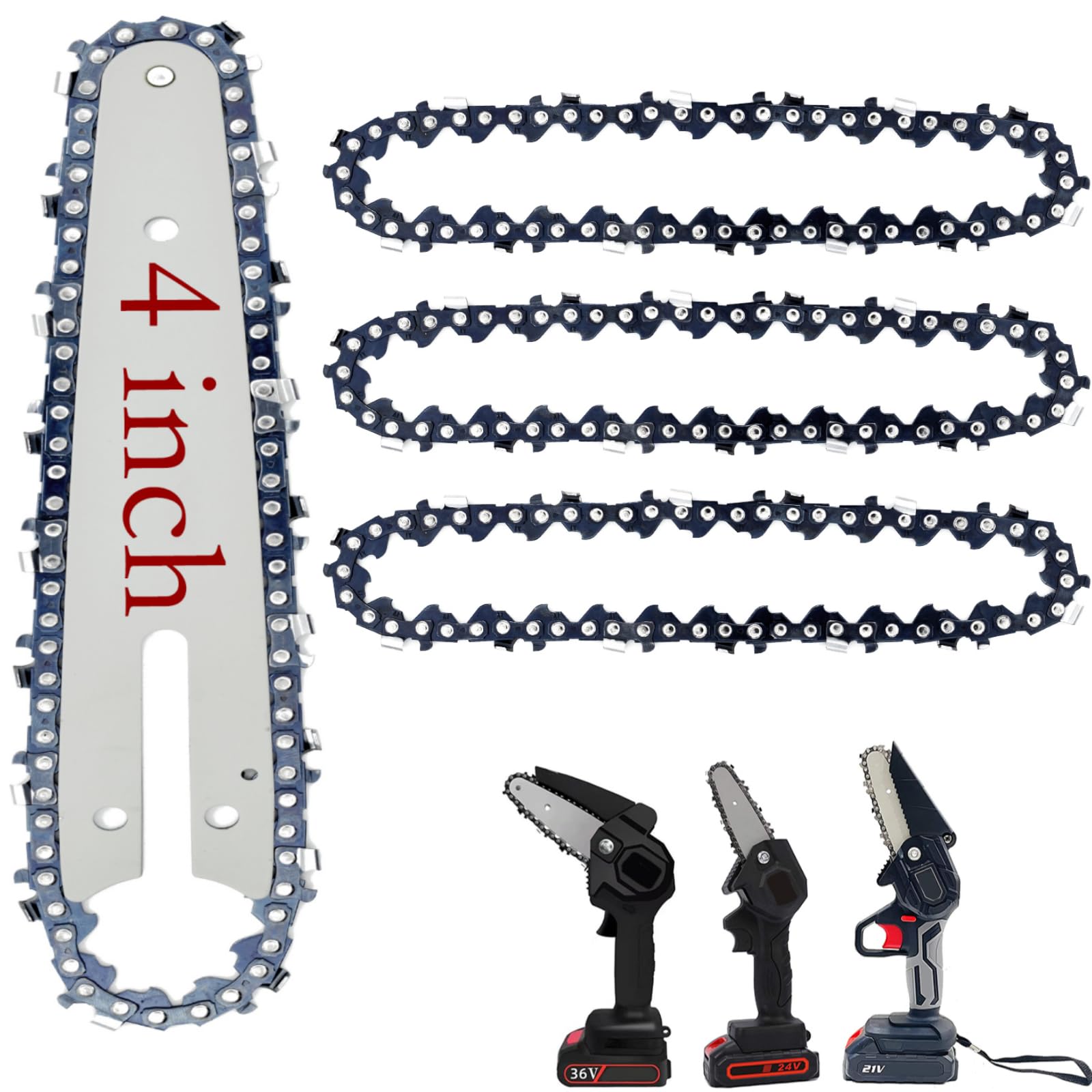 FIFCHALL 4-inch chain set in packaging, ready for use and storage