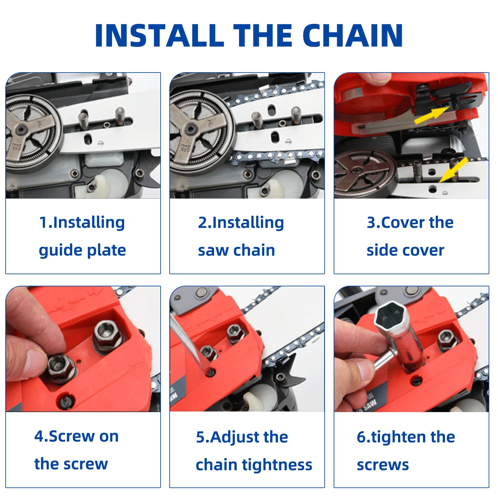 Fifchall ANSI kickback safe chain for safer yard work and trimming.