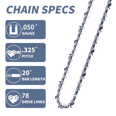 Fifchall chain compatible with Craftsman saws for quick replacements