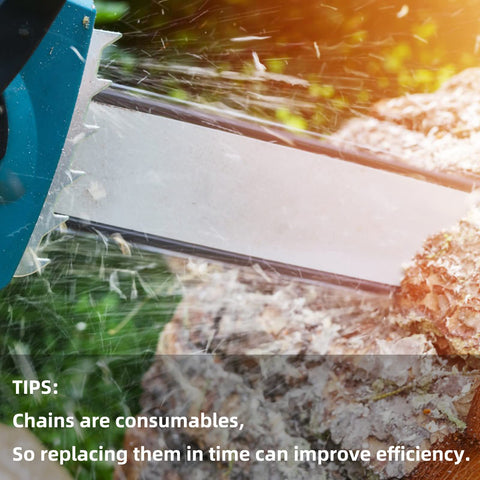 Durable chain construction with heat treated rivets extends life of the links.