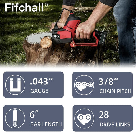 FIFCHALL chain compatible with Milwaukee 2527-20 for quick bar swap.