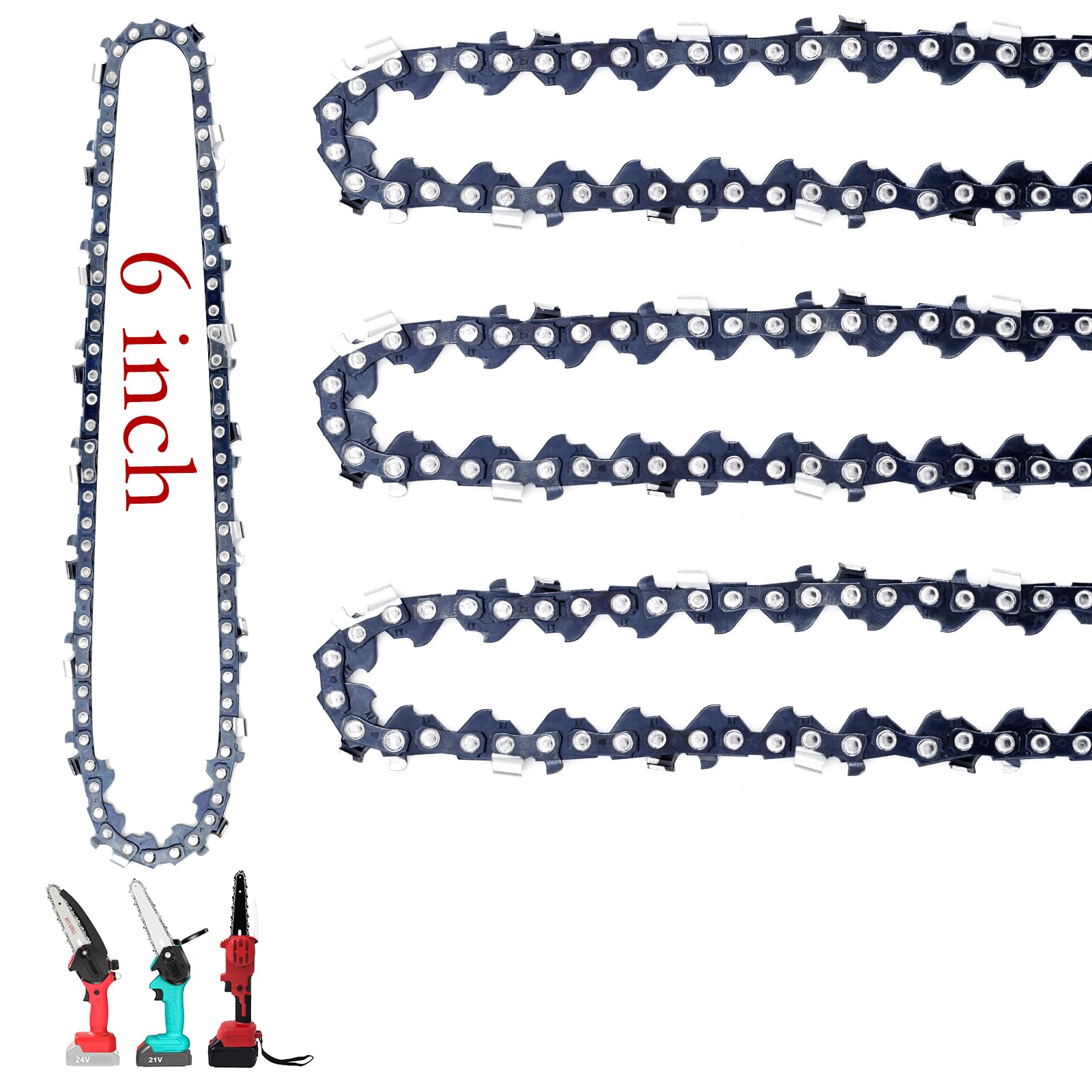 Fifchall mini chainsaw chain with 37E drive links for quick maintenance