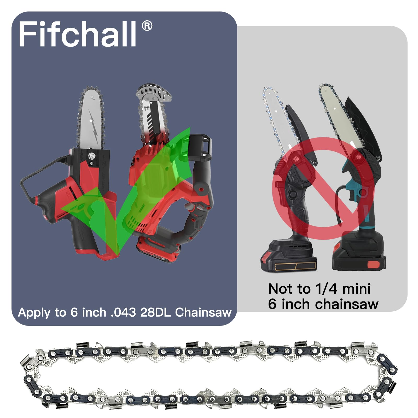 FIFCHALL chain compatible with Remington 11409-01 for pole saw use.