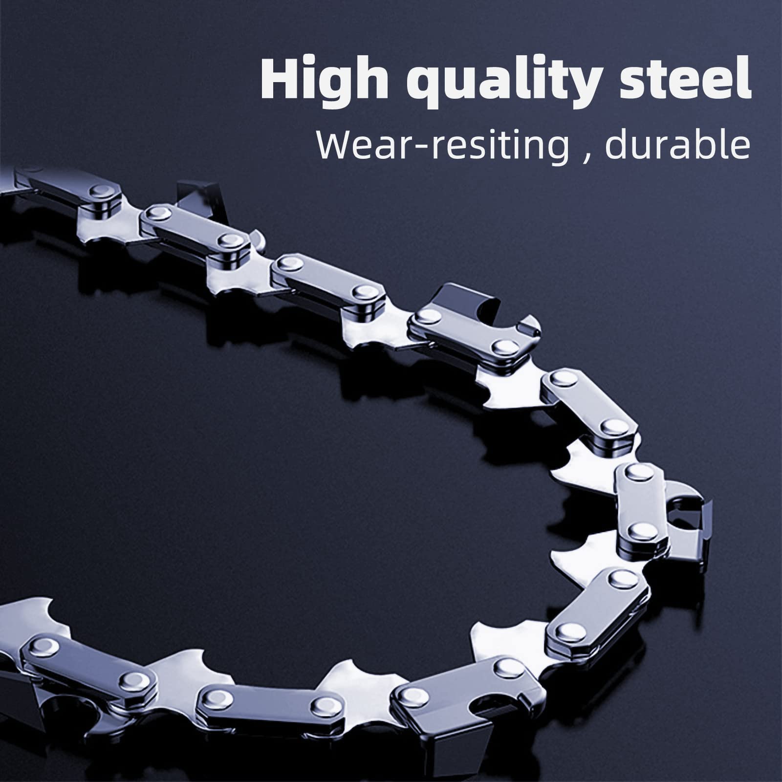 FIFCHALL replacement 4-inch chain for mini chainsaws delivers smooth cuts.