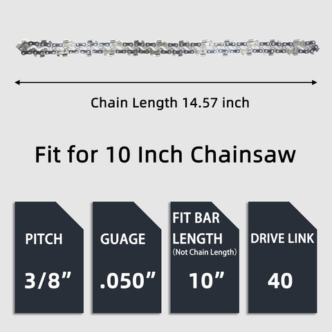 Fifchall replacement chain in sealed packaging for 10-inch saws, ready to install.